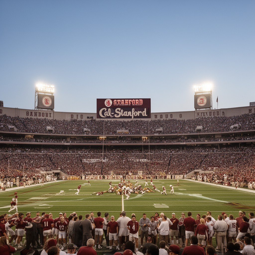 AI-generated illustration of Cal–Stanford Big Game