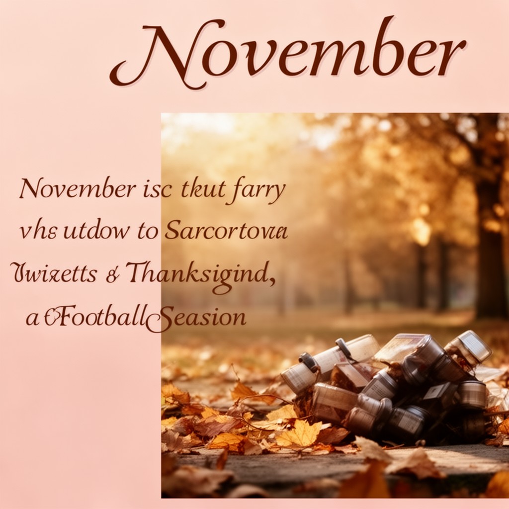 AI-generated illustration of November