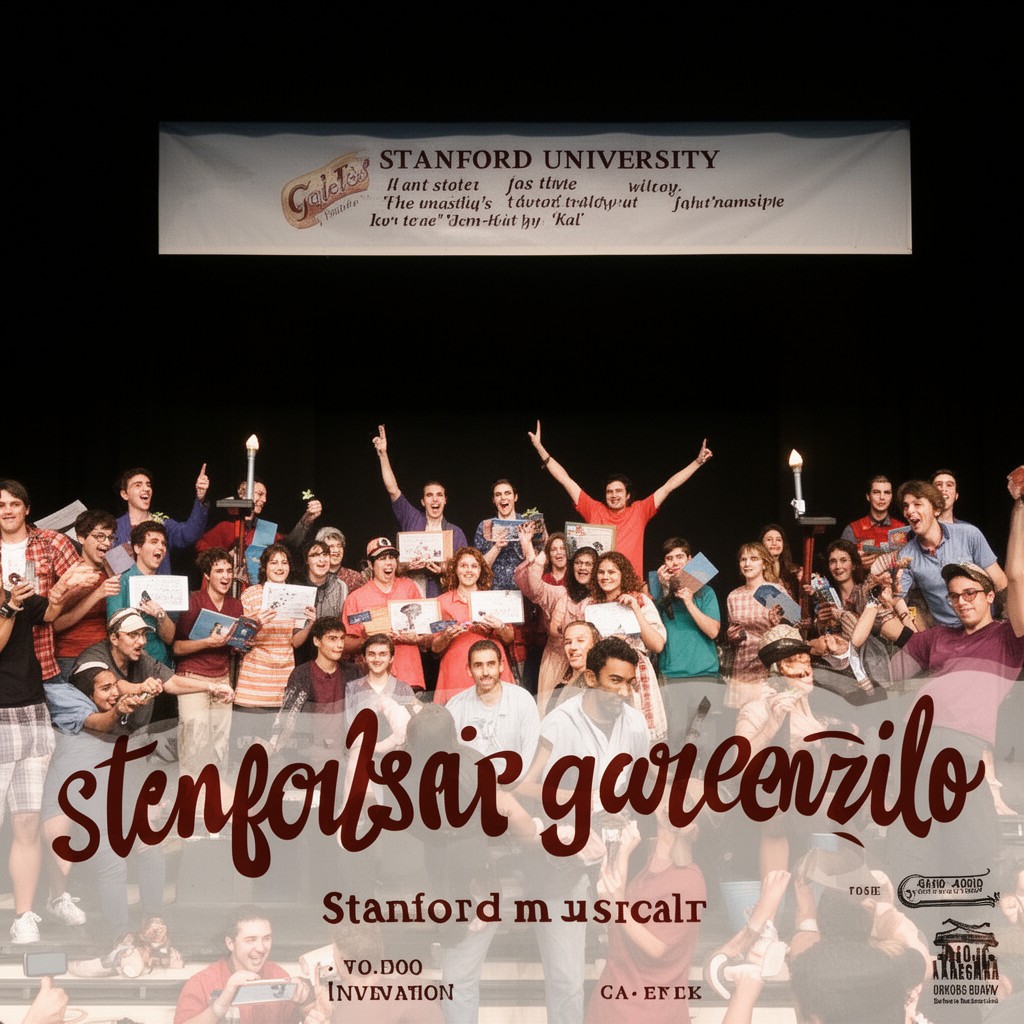 AI-generated illustration of Gaieties (Stanford student musical)