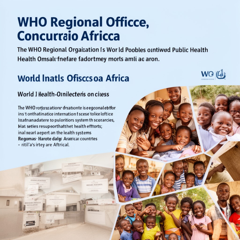 AI-generated illustration of WHO Regional Office for Africa