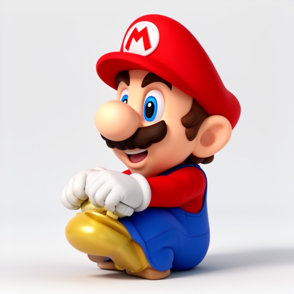 AI-generated illustration of Mario