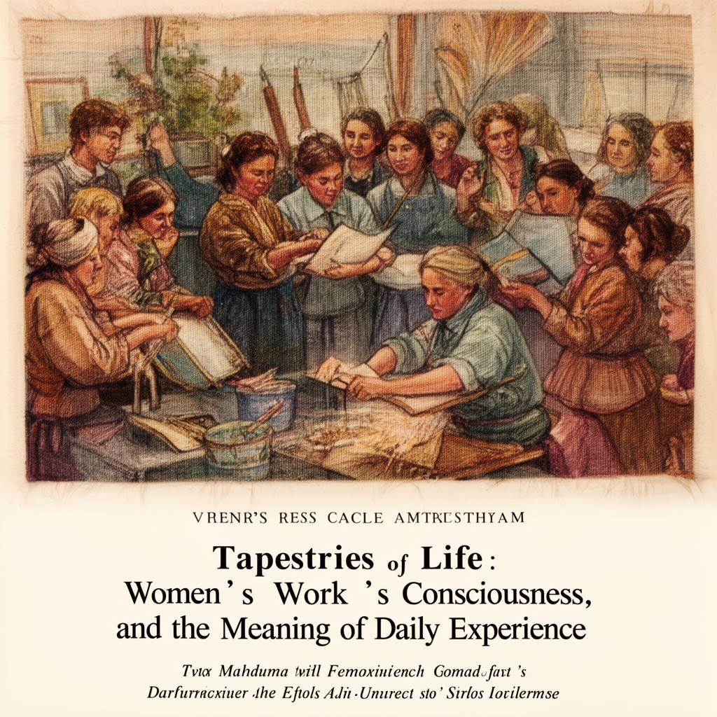 AI-generated illustration of Tapestries of Life: Women's Work, Women's Consciousness, and the Meaning of Daily Experience