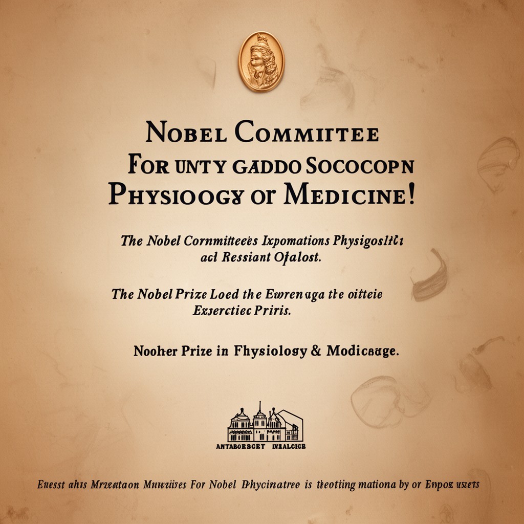 AI-generated illustration of Nobel Committee for Physiology or Medicine