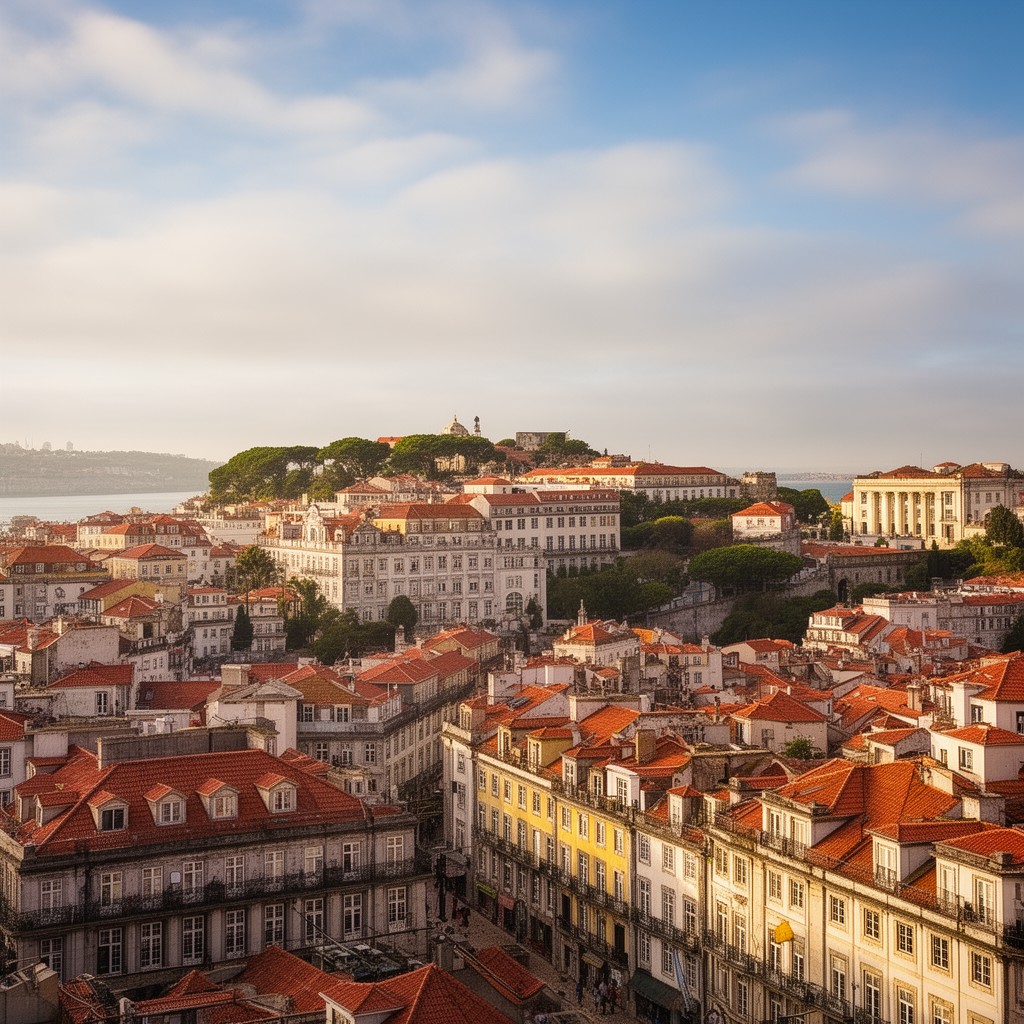 AI-generated illustration of Lisbon