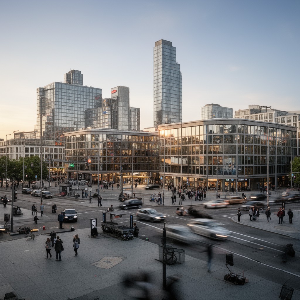 AI-generated illustration of Potsdamer Platz