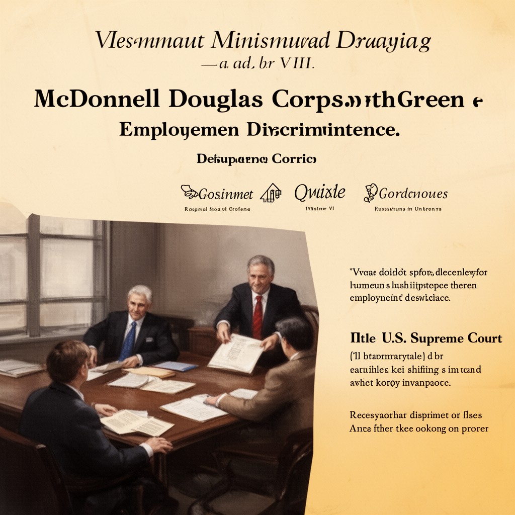 AI-generated illustration of McDonnell Douglas Corp. v. Green