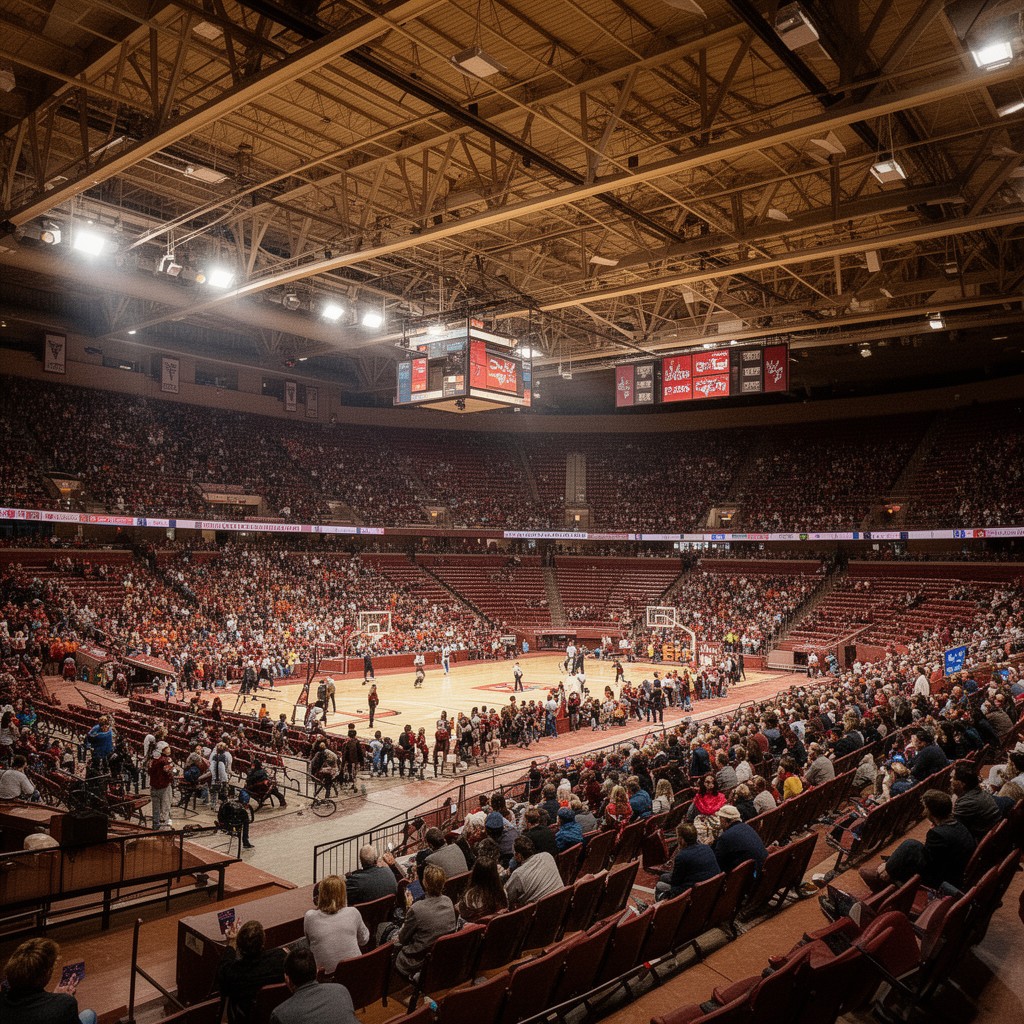 AI-generated illustration of University Arena