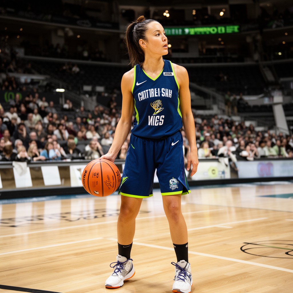 AI-generated illustration of Sue Bird