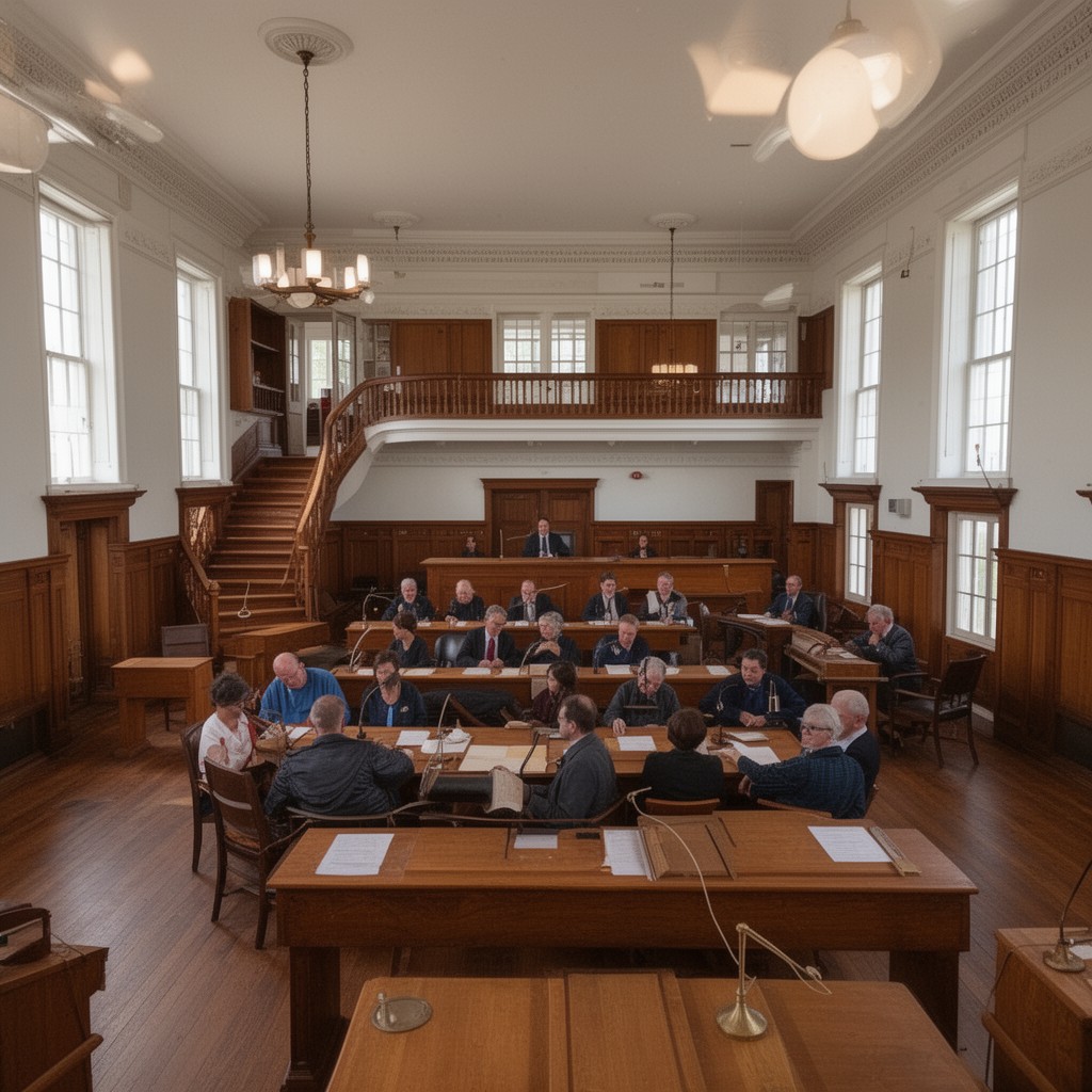 AI-generated illustration of general courts