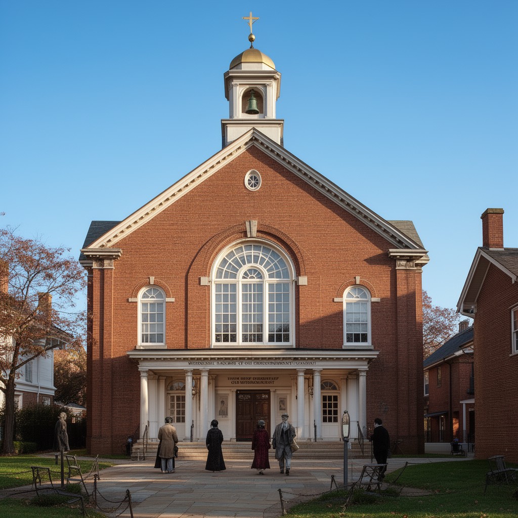 AI-generated illustration of Church of the Presidents