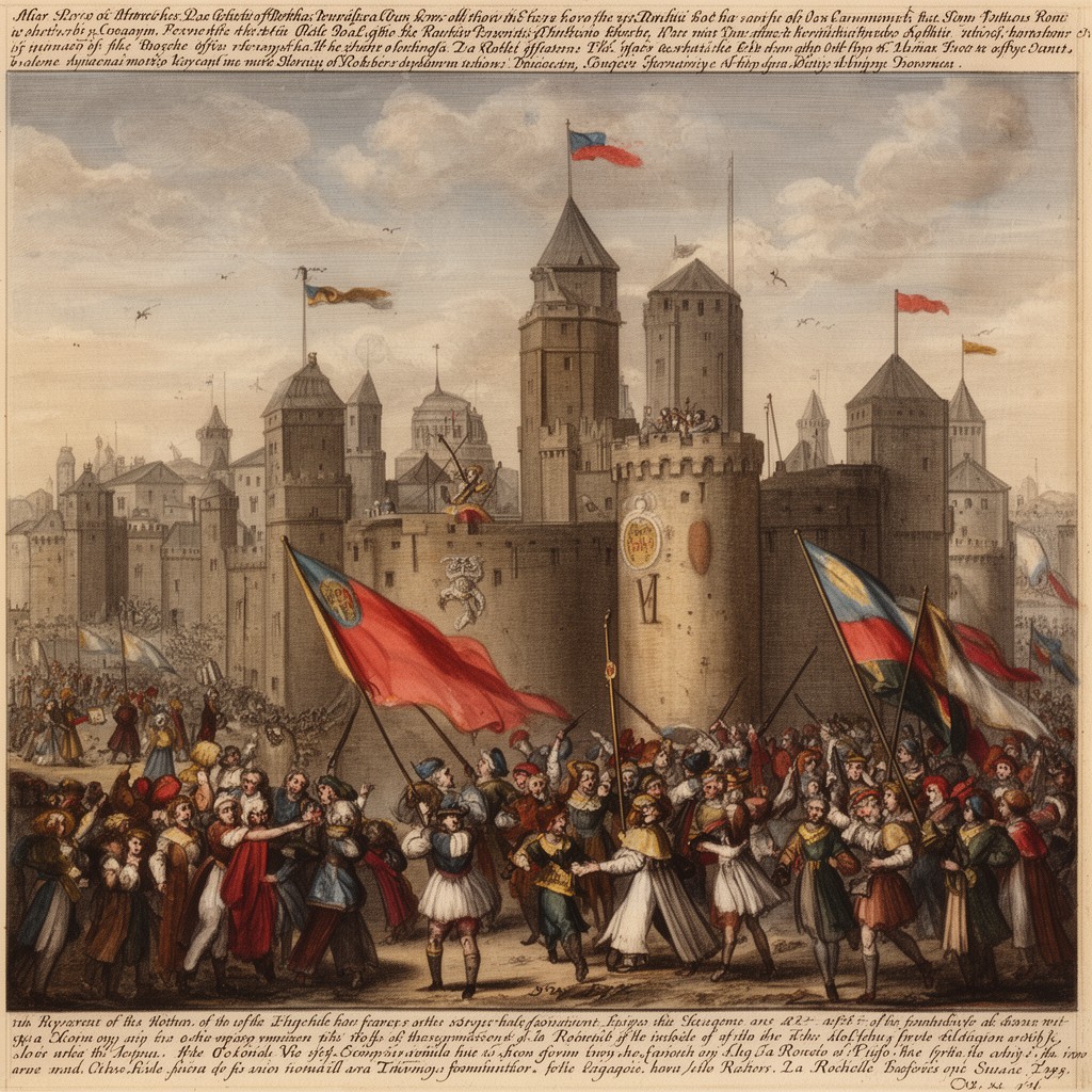 AI-generated illustration of Siege of La Rochelle (1572–1573)