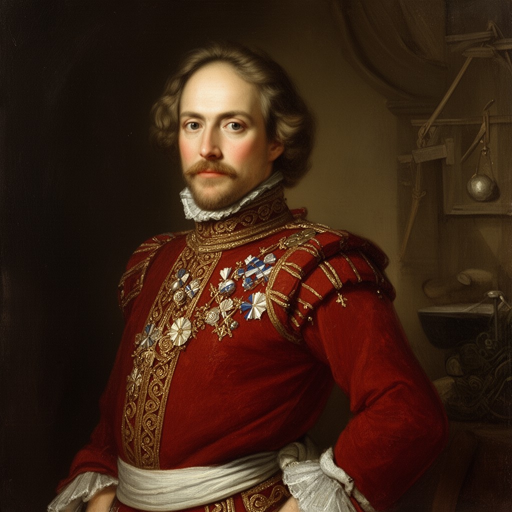 AI-generated illustration of Gaspard II de Coligny