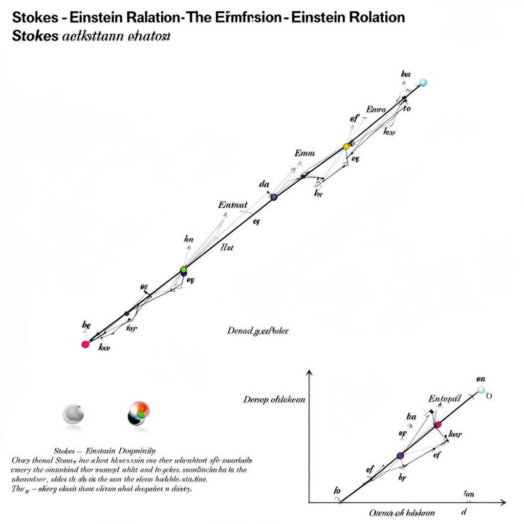 AI-generated illustration of Stokes–Einstein relation
