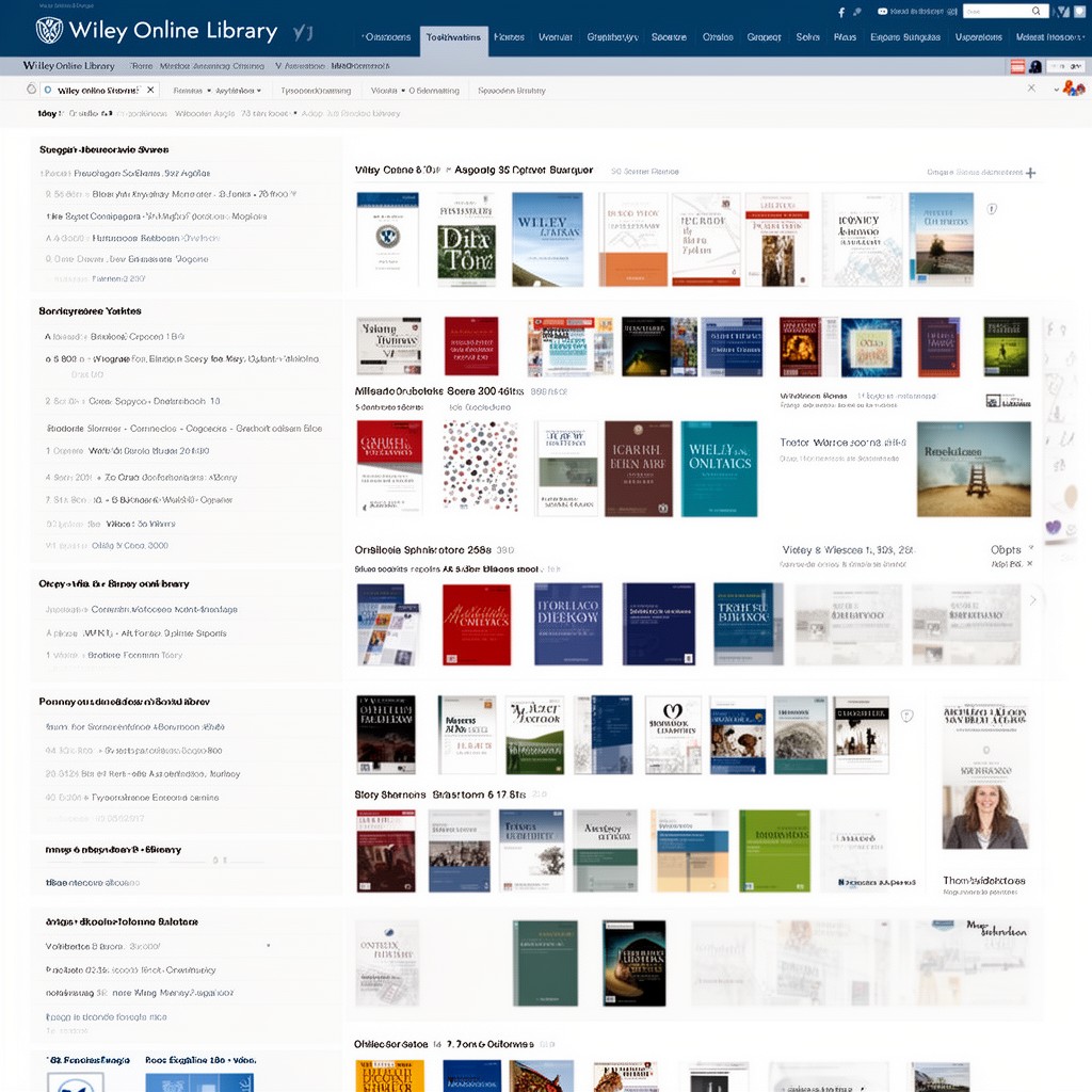 AI-generated illustration of Wiley Online Library