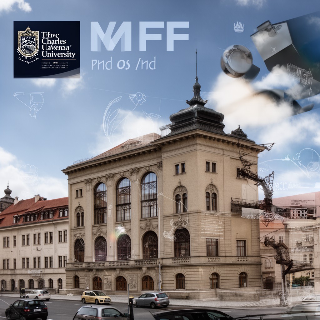 AI-generated illustration of MFF UK