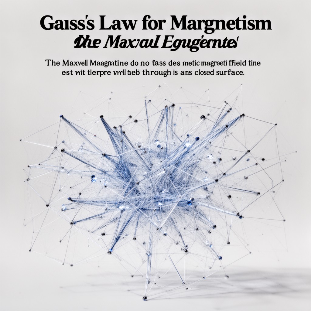 AI-generated illustration of Gauss's law for magnetism