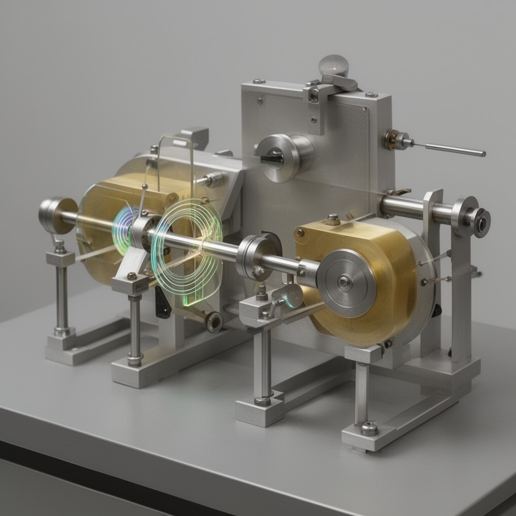 AI-generated illustration of Michelson interferometer
