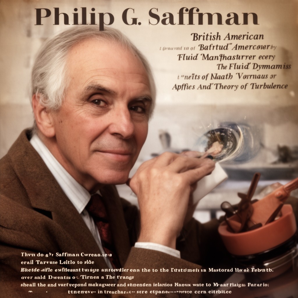 AI-generated illustration of Philip G. Saffman