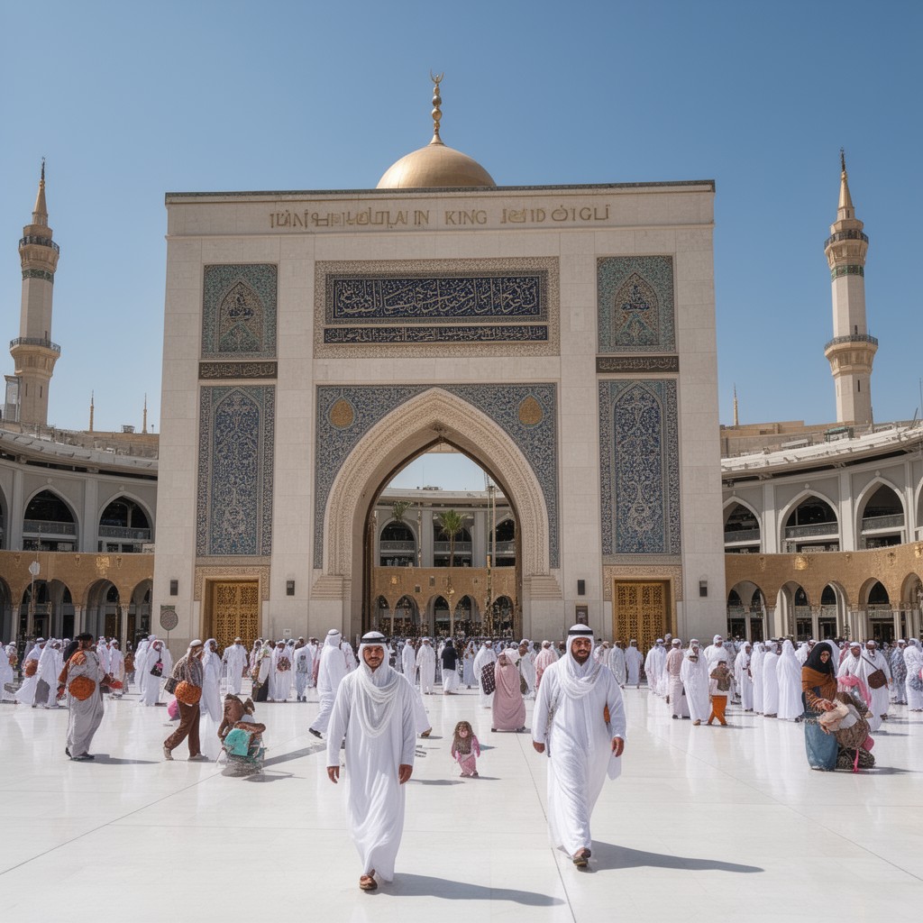 AI-generated illustration of King Fahd Gate