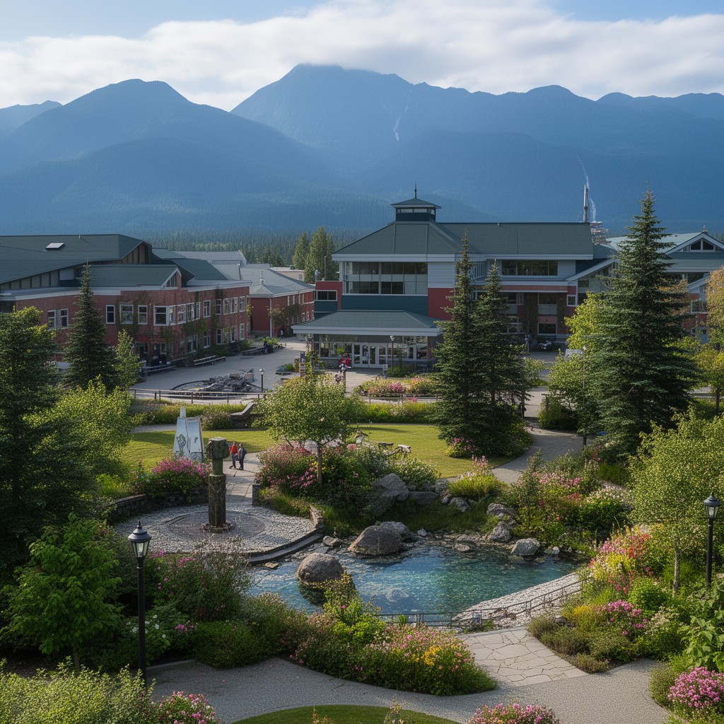 AI-generated illustration of University of Alaska Southeast