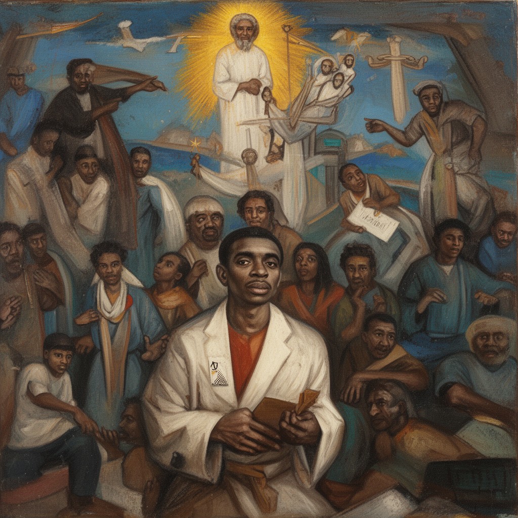 AI-generated illustration of Castera Bazile