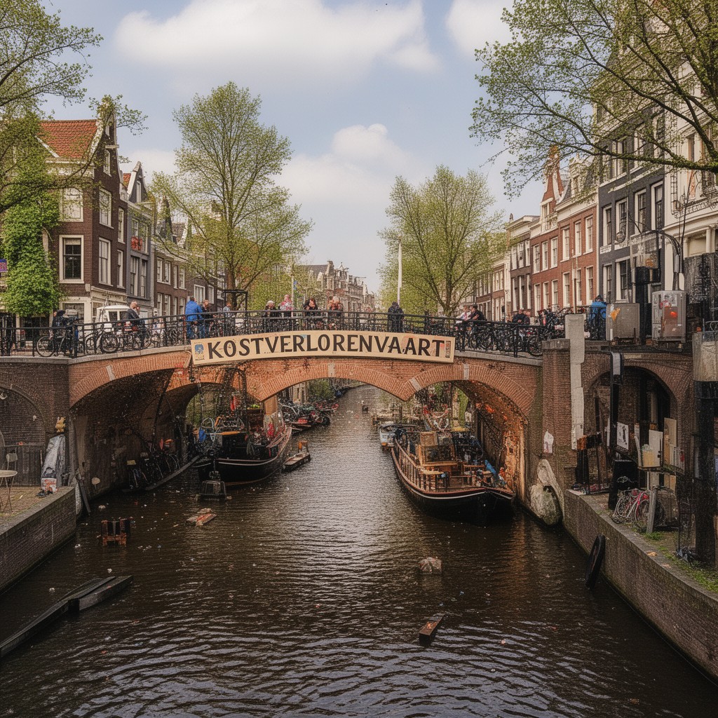 AI-generated illustration of Kostverlorenvaart