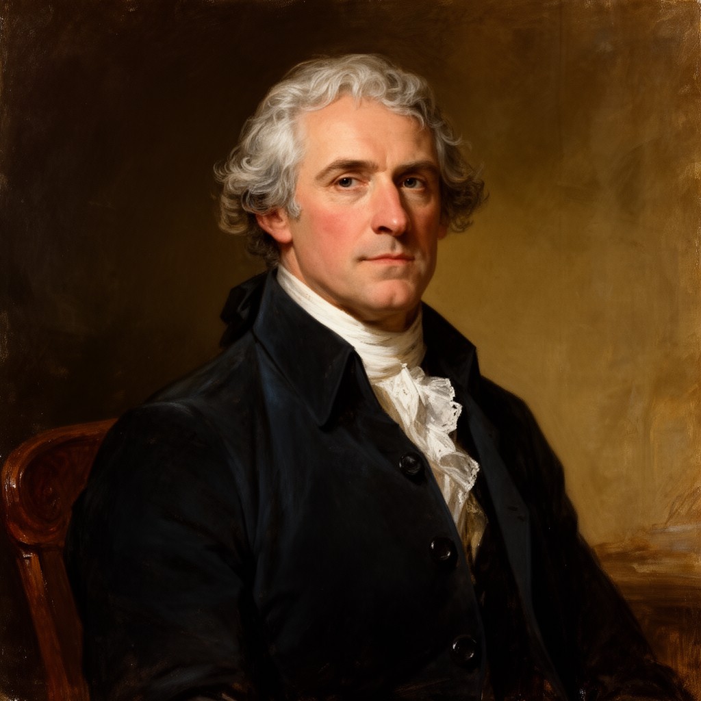 AI-generated illustration of John Adams