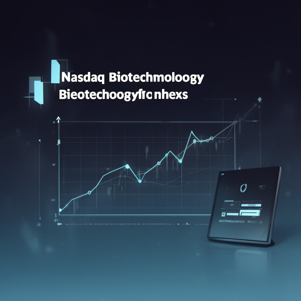 AI-generated illustration of Nasdaq Biotechnology Index