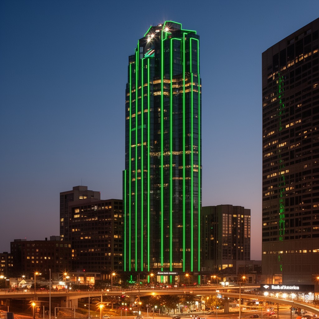 AI-generated illustration of Bank of America Plaza