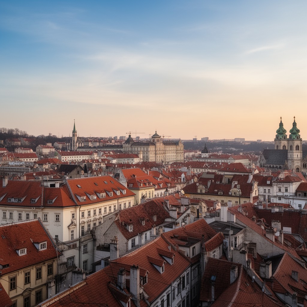 AI-generated illustration of Zagreb