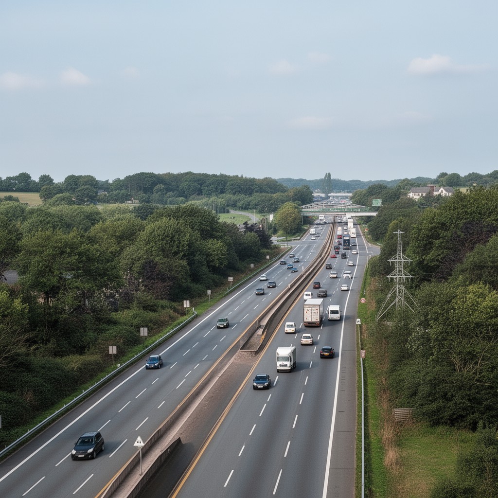 AI-generated illustration of A1 road
