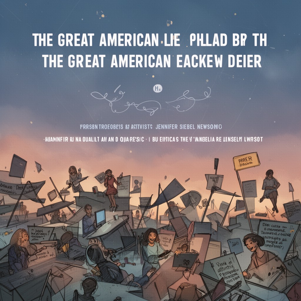 AI-generated illustration of The Great American Lie