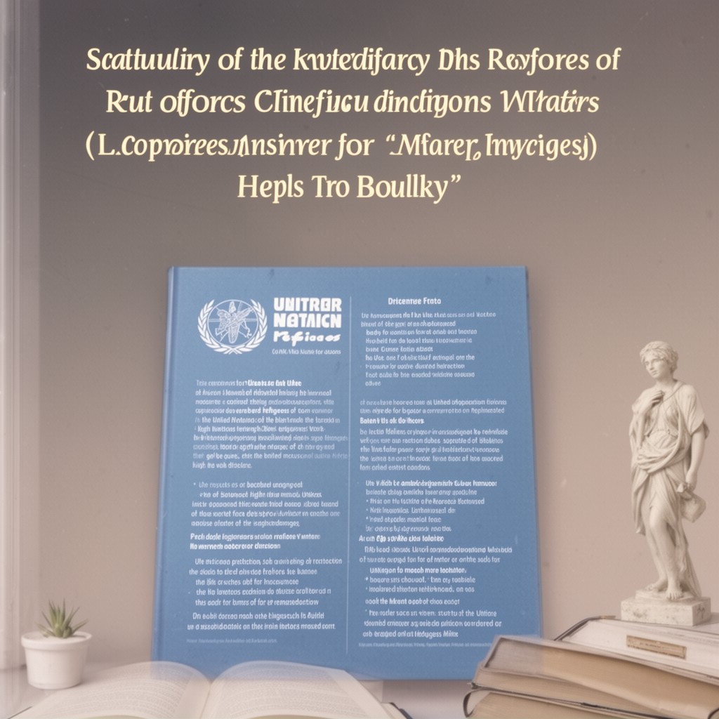 AI-generated illustration of Statute of the Office of the United Nations High Commissioner for Refugees