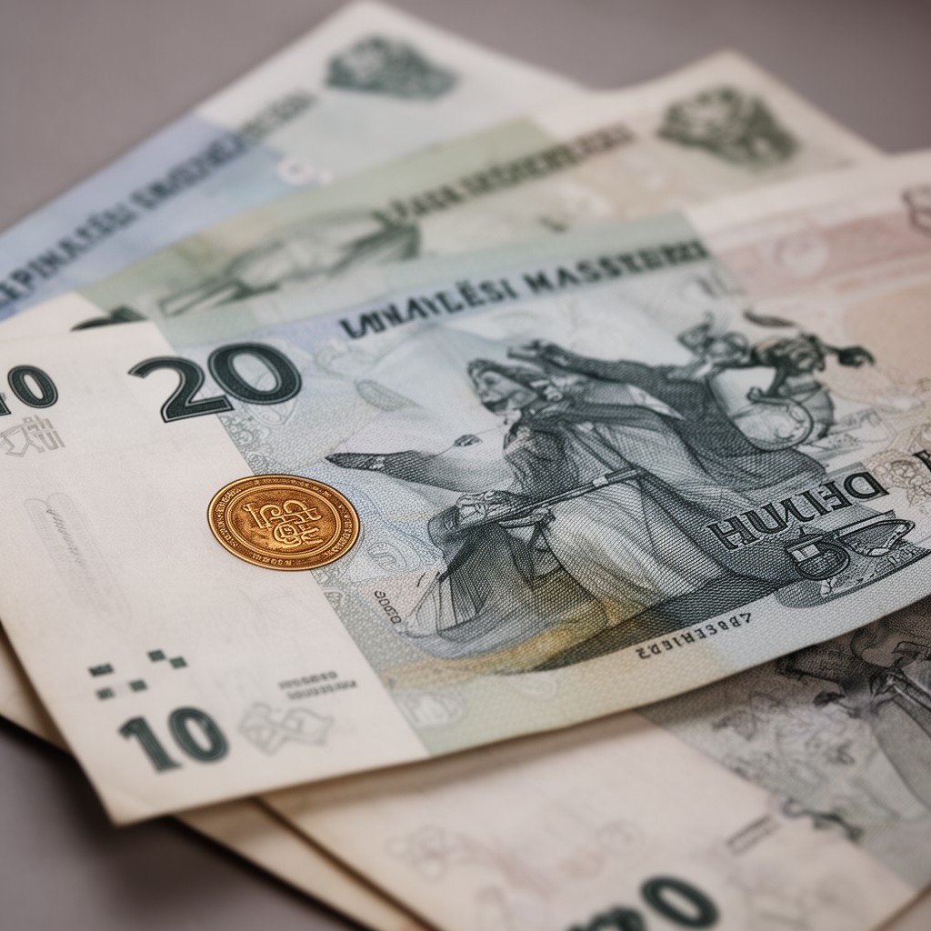 AI-generated illustration of Hungarian forint