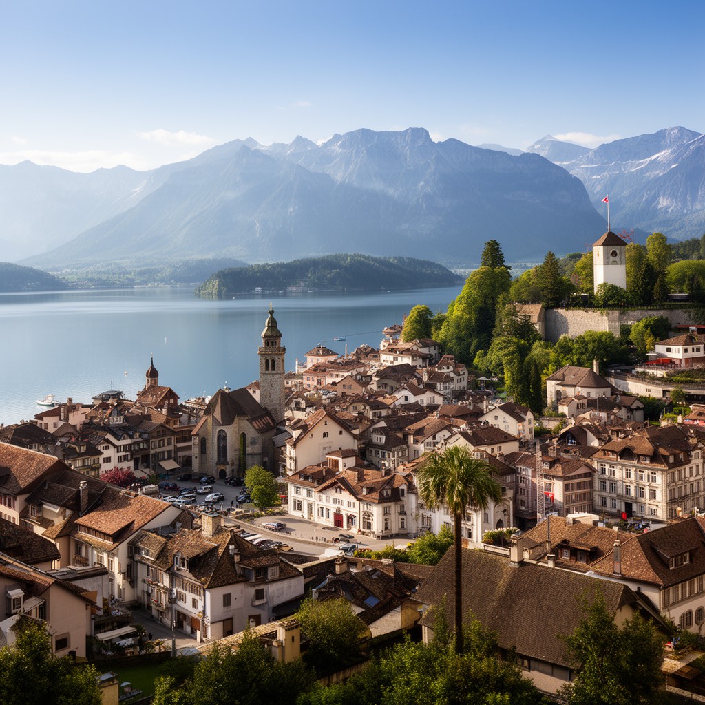 AI-generated illustration of Lucerne