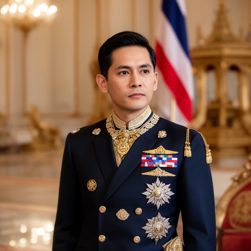 AI-generated illustration of King of Thailand