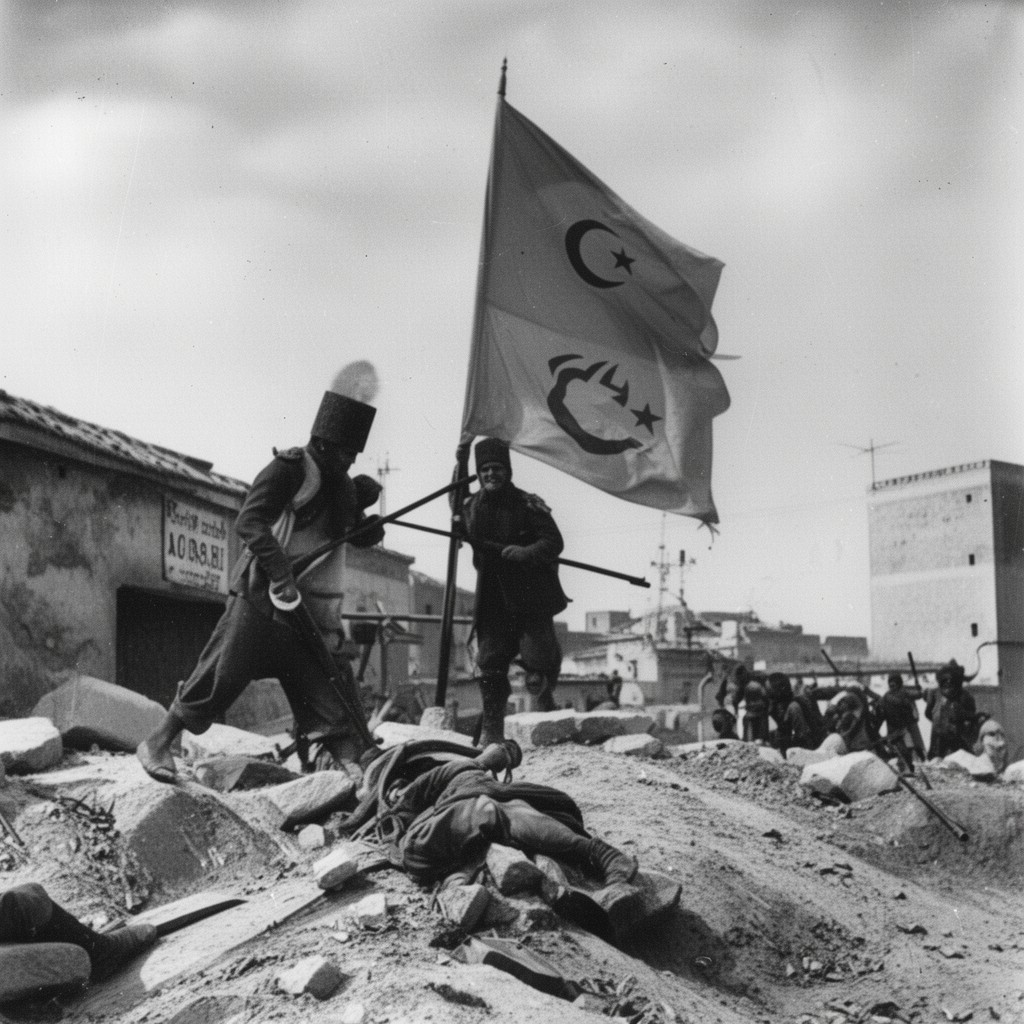 AI-generated illustration of Algerian War of Independence
