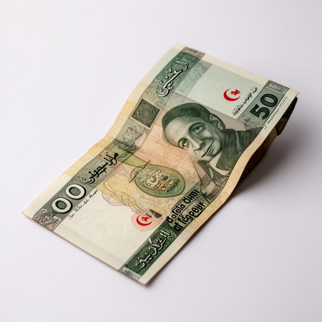 AI-generated illustration of Algerian dinar