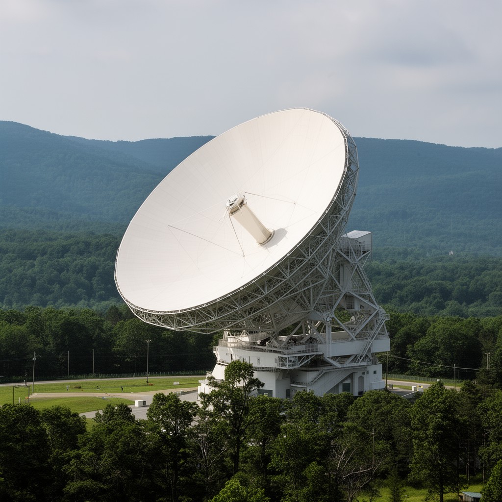 AI-generated illustration of Green Bank Observatory
