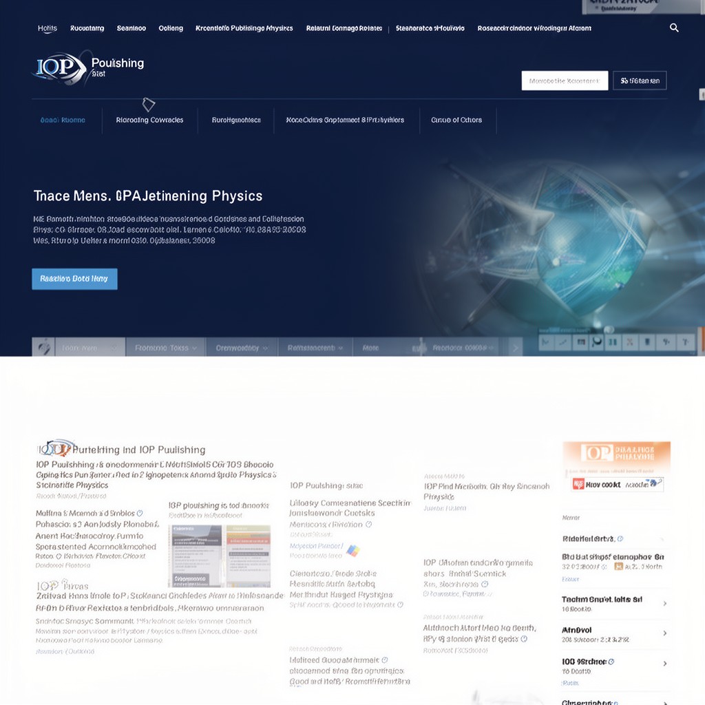 AI-generated illustration of IOP Publishing
