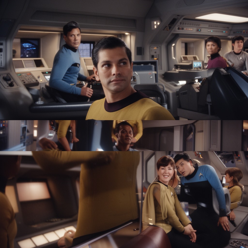 AI-generated illustration of Star Trek