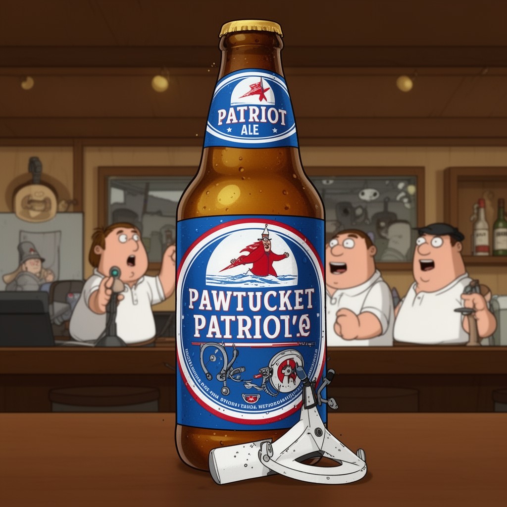 AI-generated illustration of Pawtucket Patriot Ale