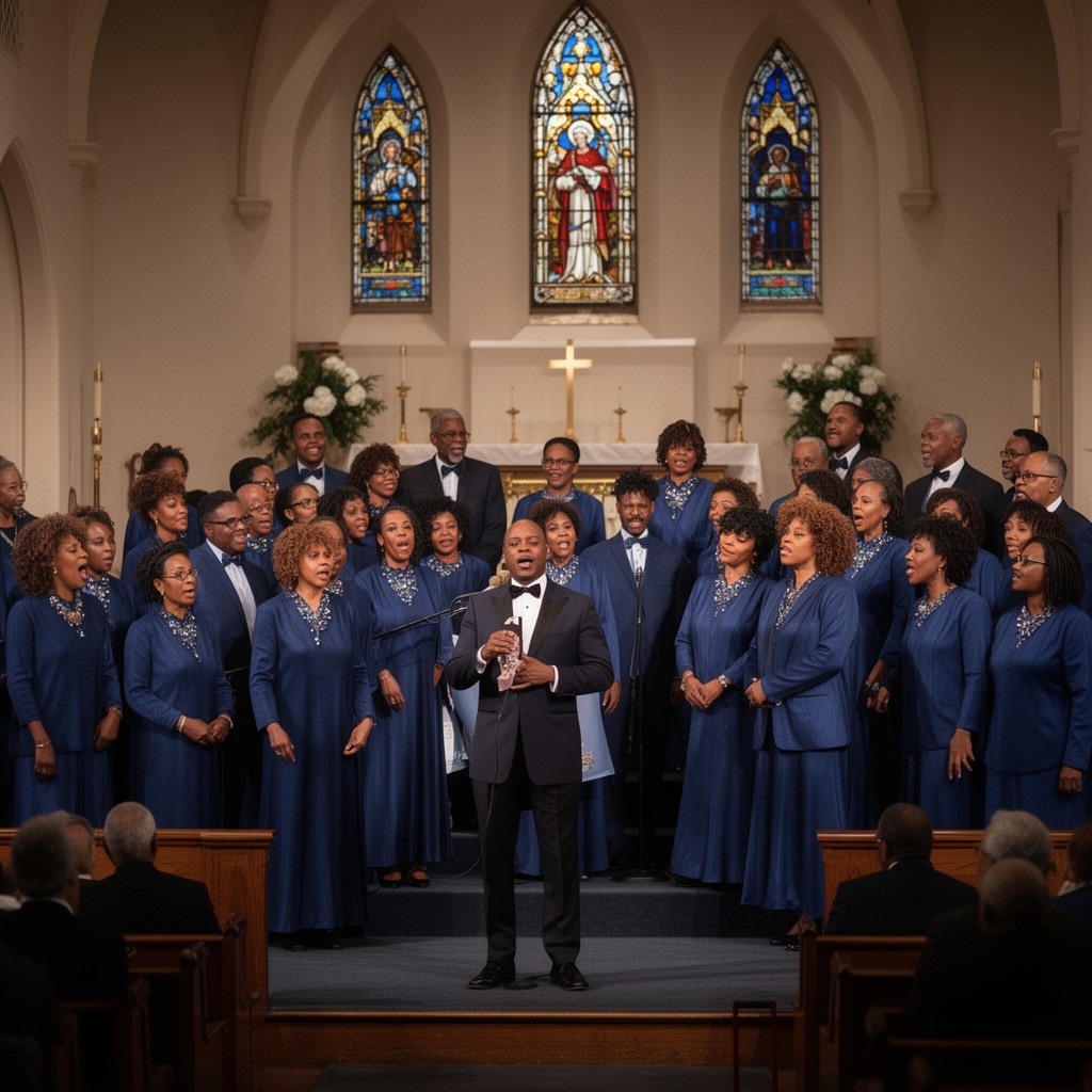 AI-generated illustration of New Hope Baptist Church choir