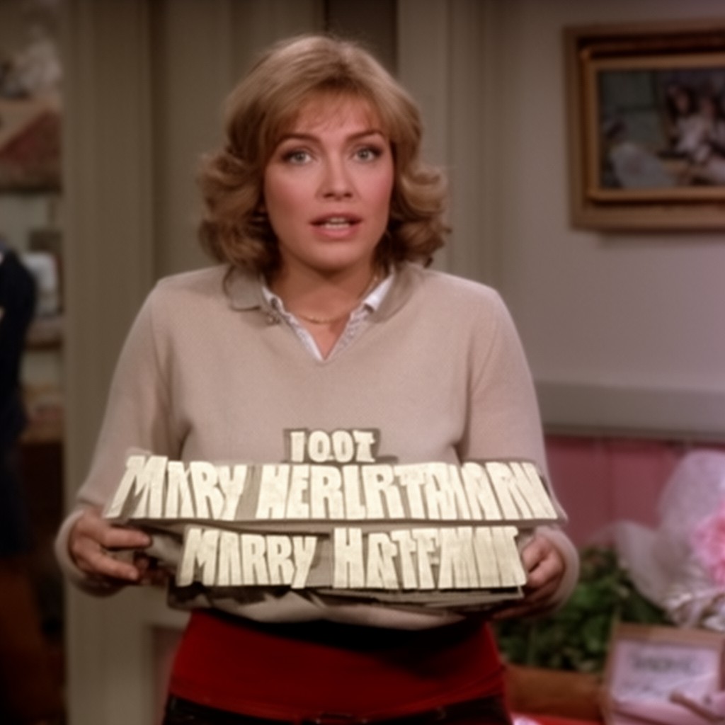 AI-generated illustration of Mary Hartman, Mary Hartman