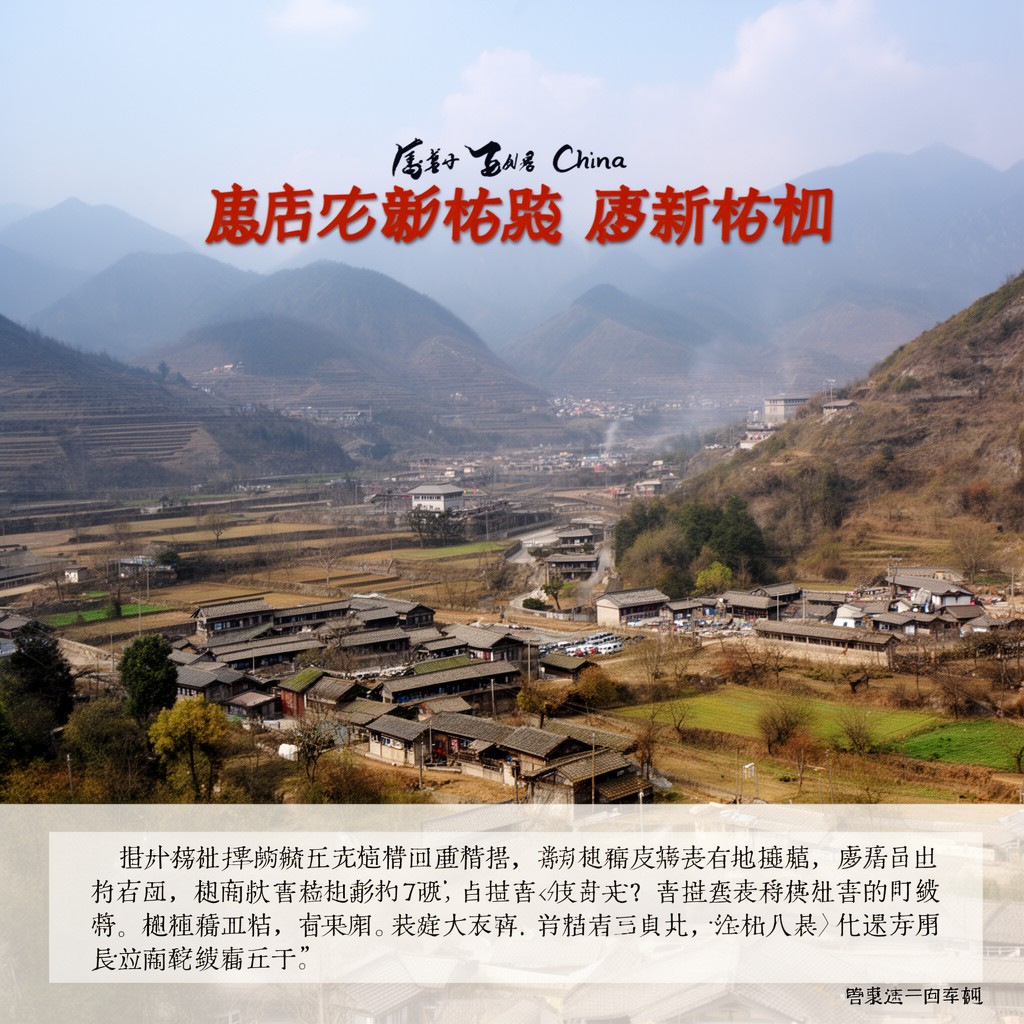 AI-generated illustration of Tang County, Hebei, China