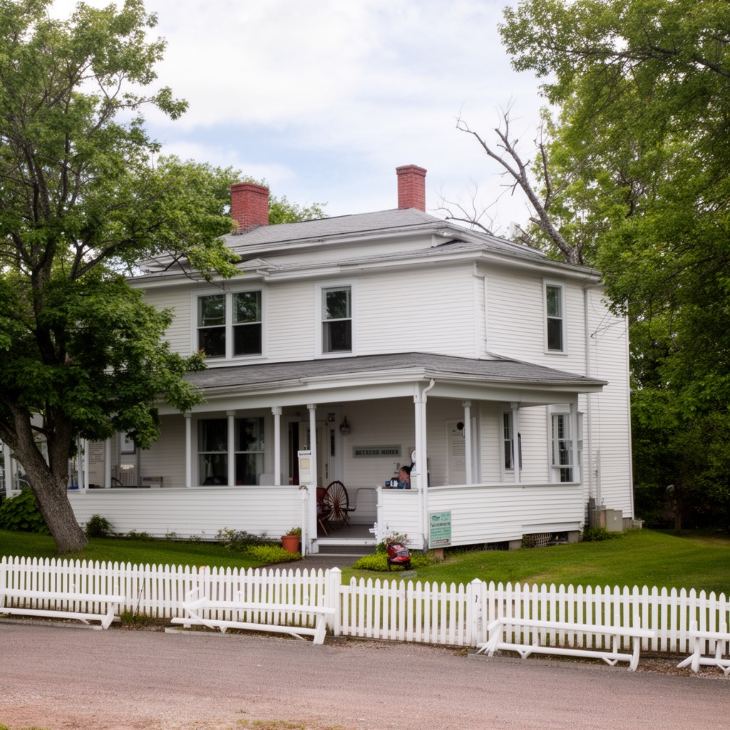 AI-generated illustration of Bethune Memorial House, Gravenhurst