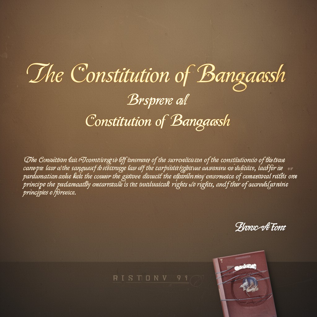 AI-generated illustration of Constitution of Bangladesh