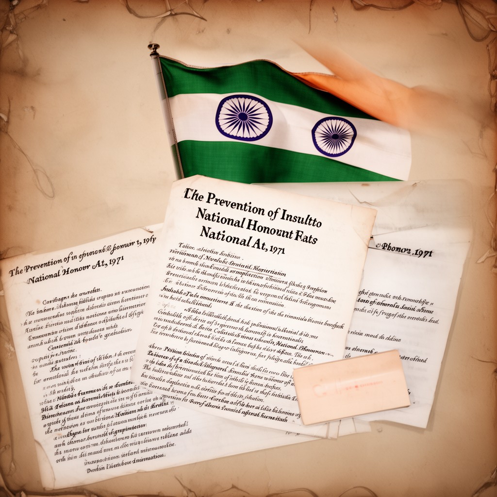 AI-generated illustration of Prevention of Insults to National Honour Act, 1971