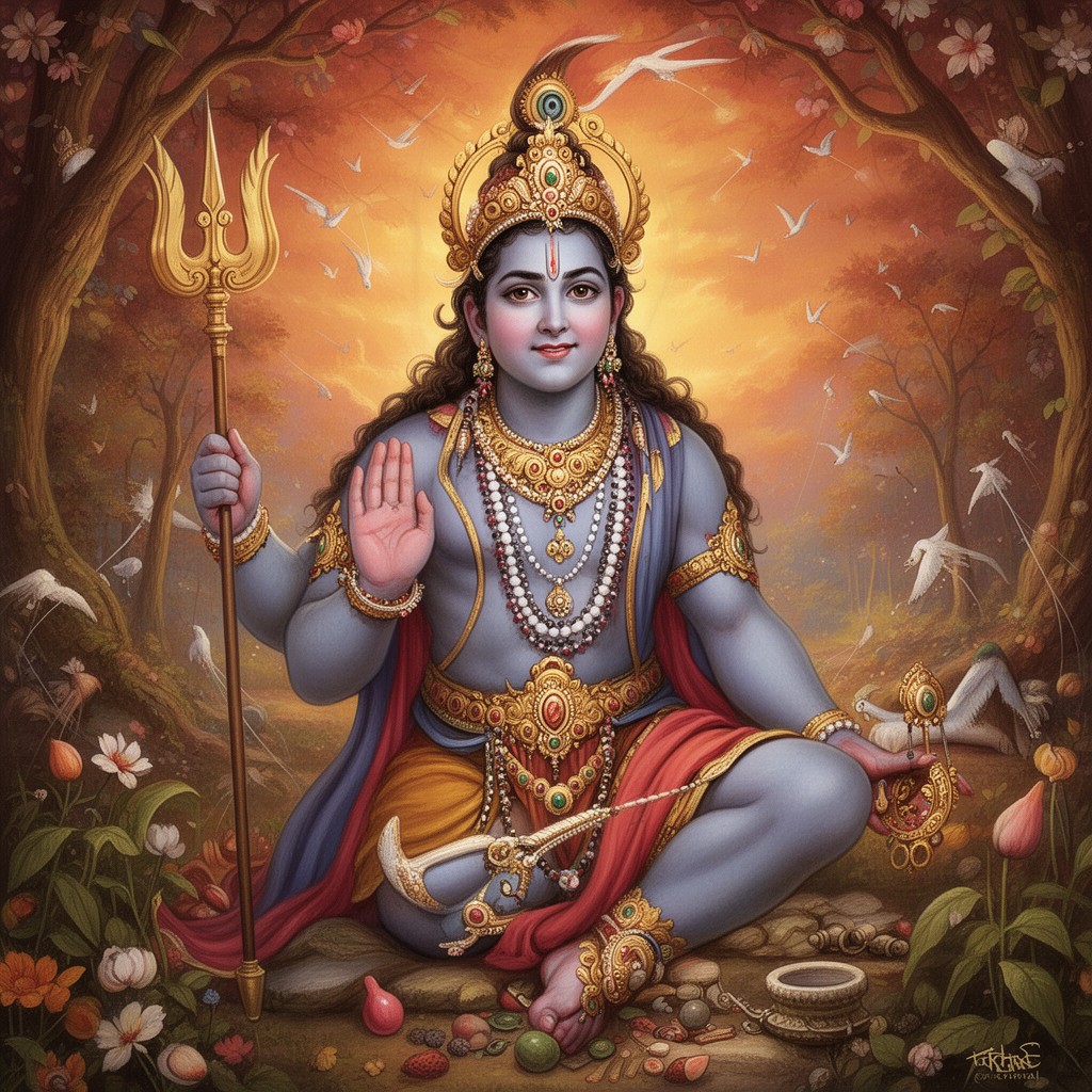 AI-generated illustration of Kartikeya