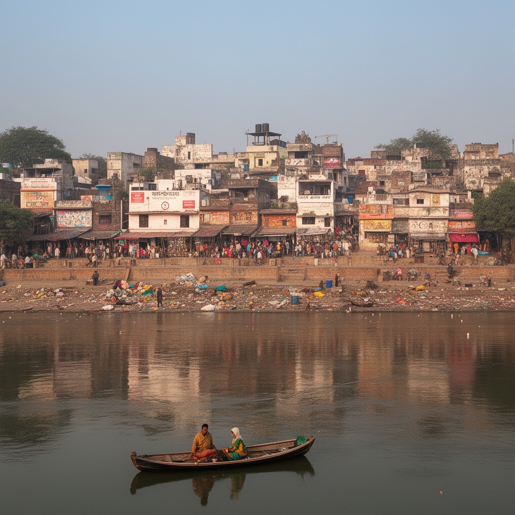 AI-generated illustration of Mirzapur